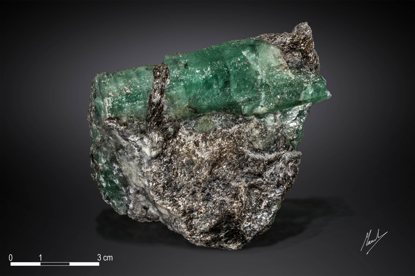 Beryl (variety emerald)
83 X 73 mm
(Autor: Manuel Mesa)