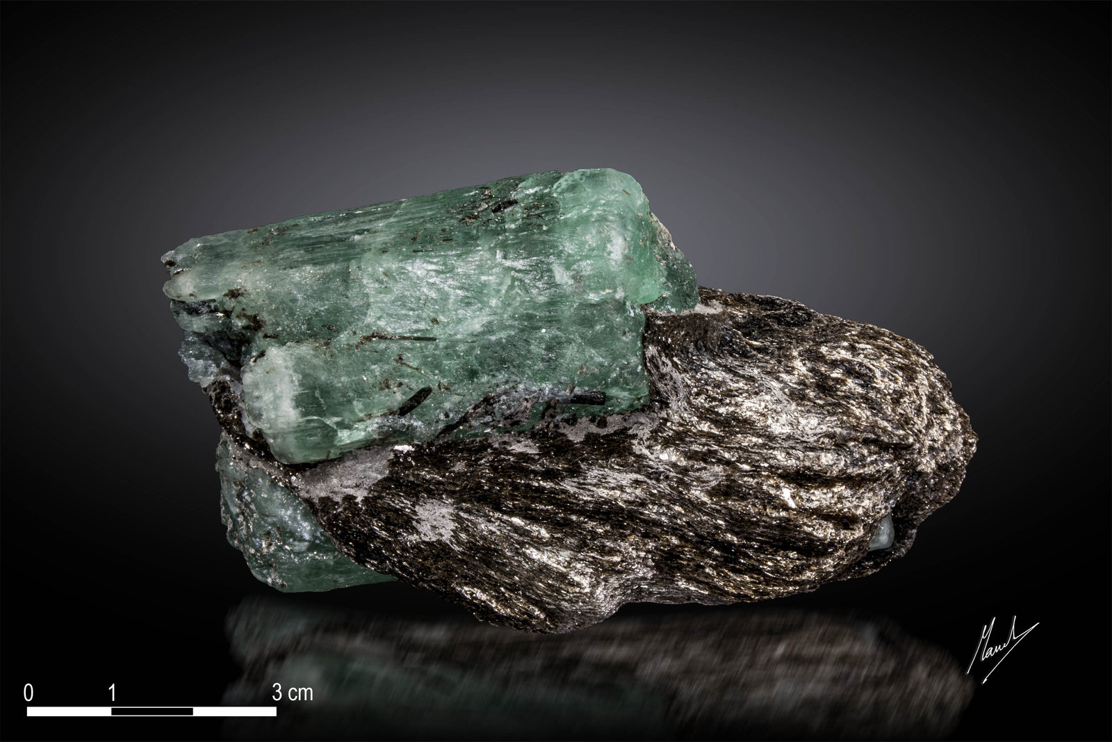 Beryl (variety emerald)
92 X 47 mm
(Autor: Manuel Mesa)