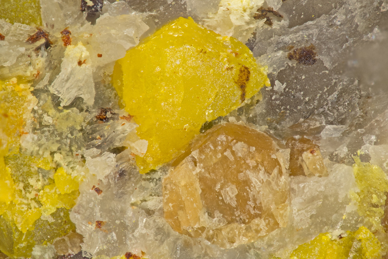 Pottsite, Grossular
FOV = 1.7 mm
(Autor: Doug)