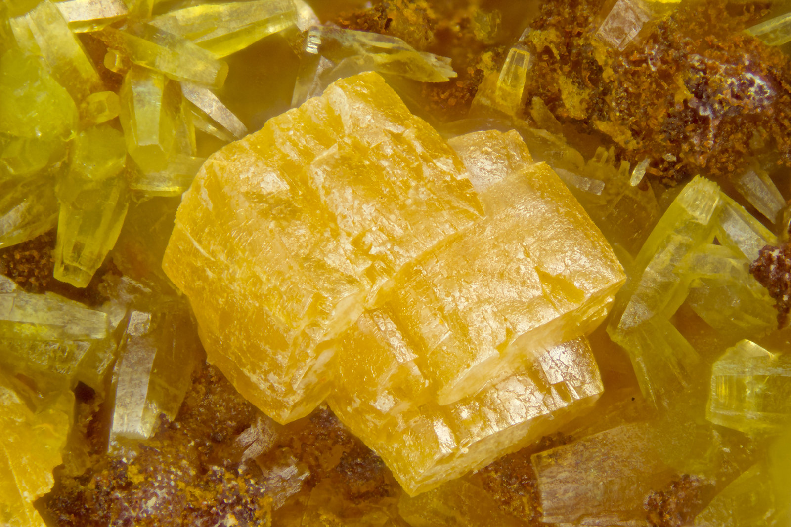 Wulfenite
FOV = 2.0 mm
(Autor: Doug)