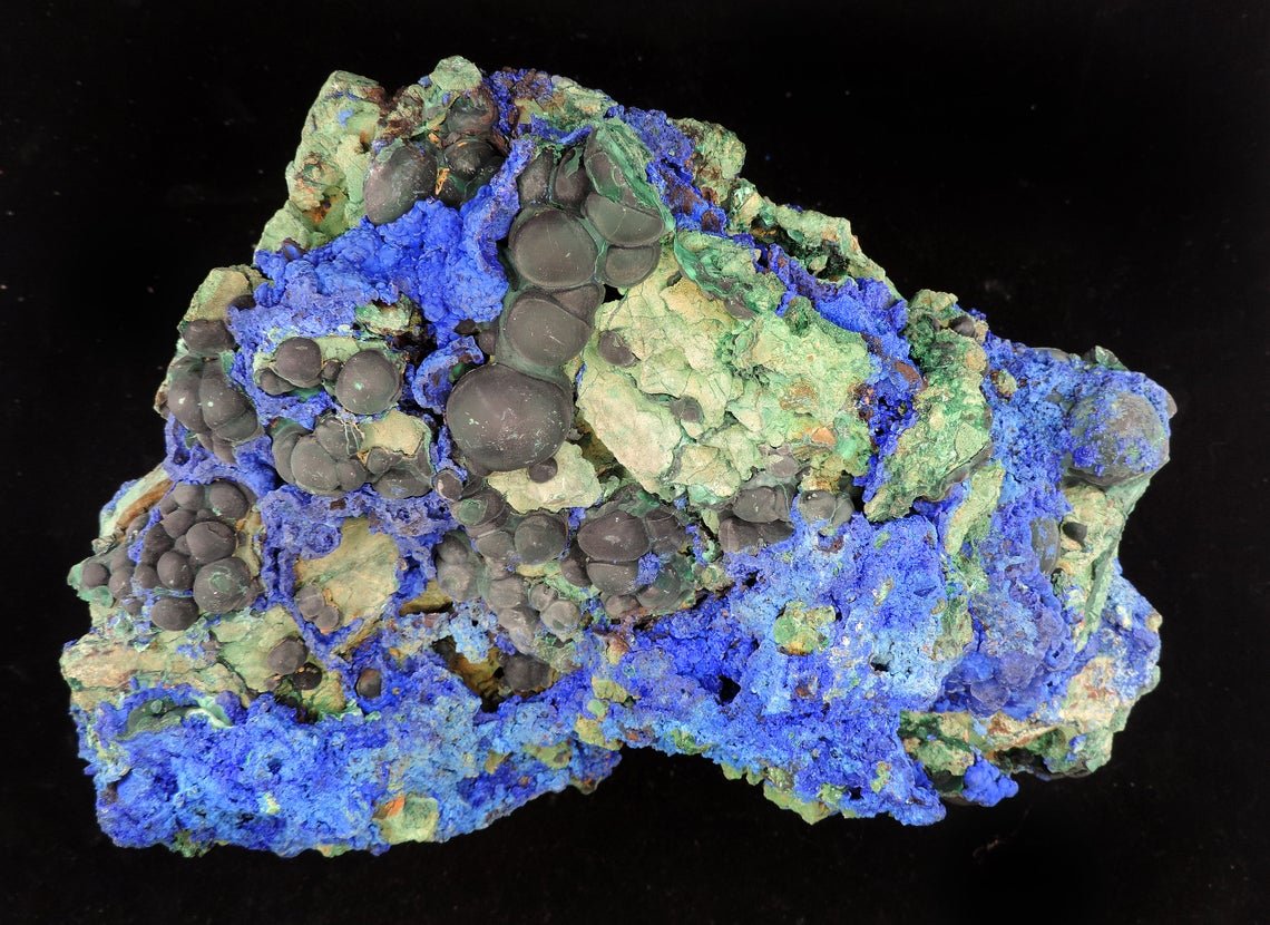 Malachite, Azurite
230 mm X 170 mm X 110 mm
(Autor: Robert Seitz)