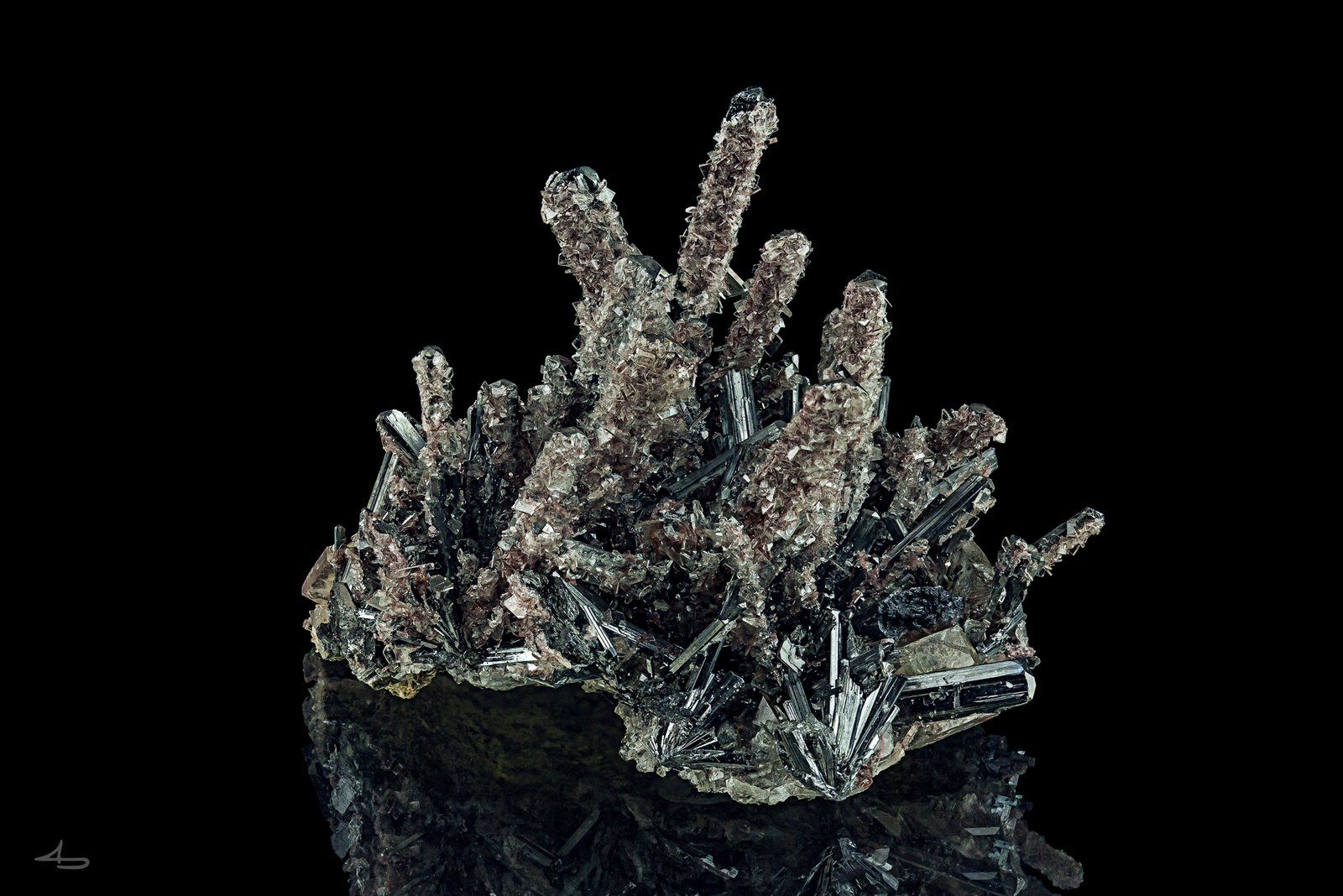 Baryte, Stibnite
4,8 x 3,9 x 3,2 cm
(Autor: Niels Brouwer)