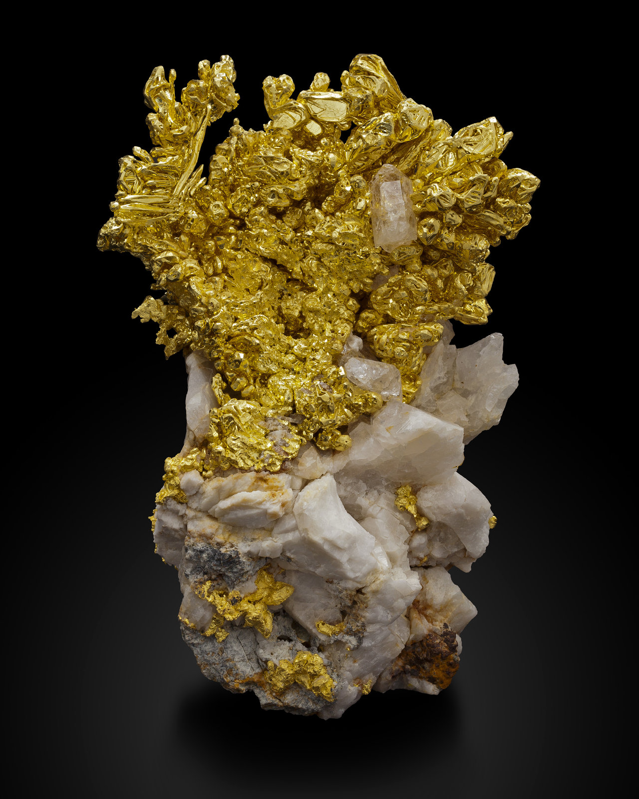 Gold on Quartz
7,5	x	6,5	x	11,0	cm
(Autor: MIM Museum)