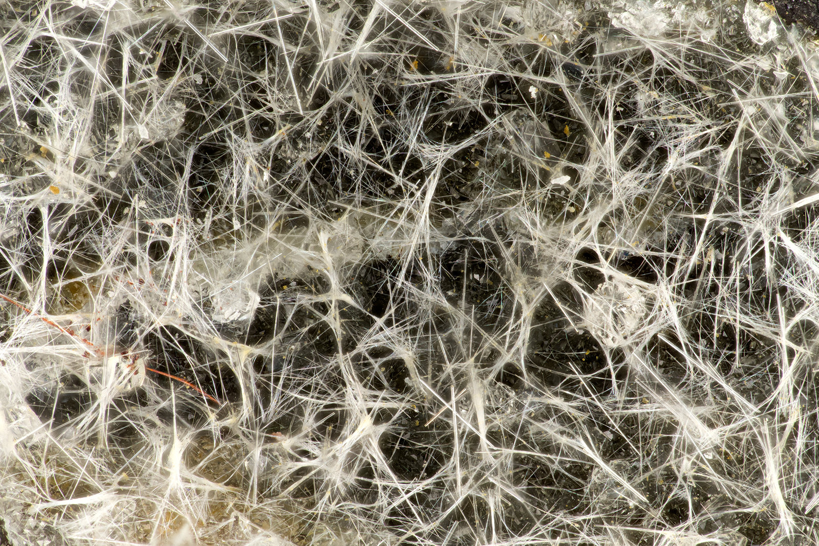 Erionite-K, Clinoptilolite-Ca, Copper
FOV = 3.3 mm
(Autor: Doug)