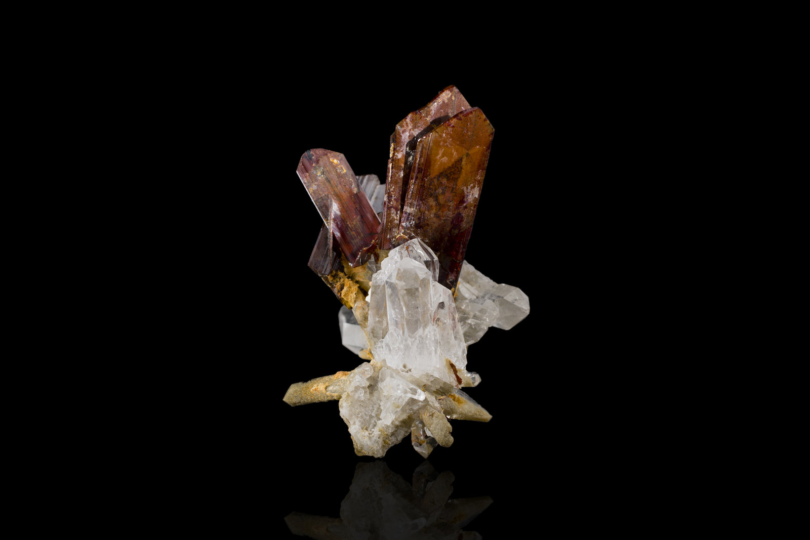Brookite on Quartz
4,0	x	4,0	x	6,5	cm
(Autor: MIM Museum)