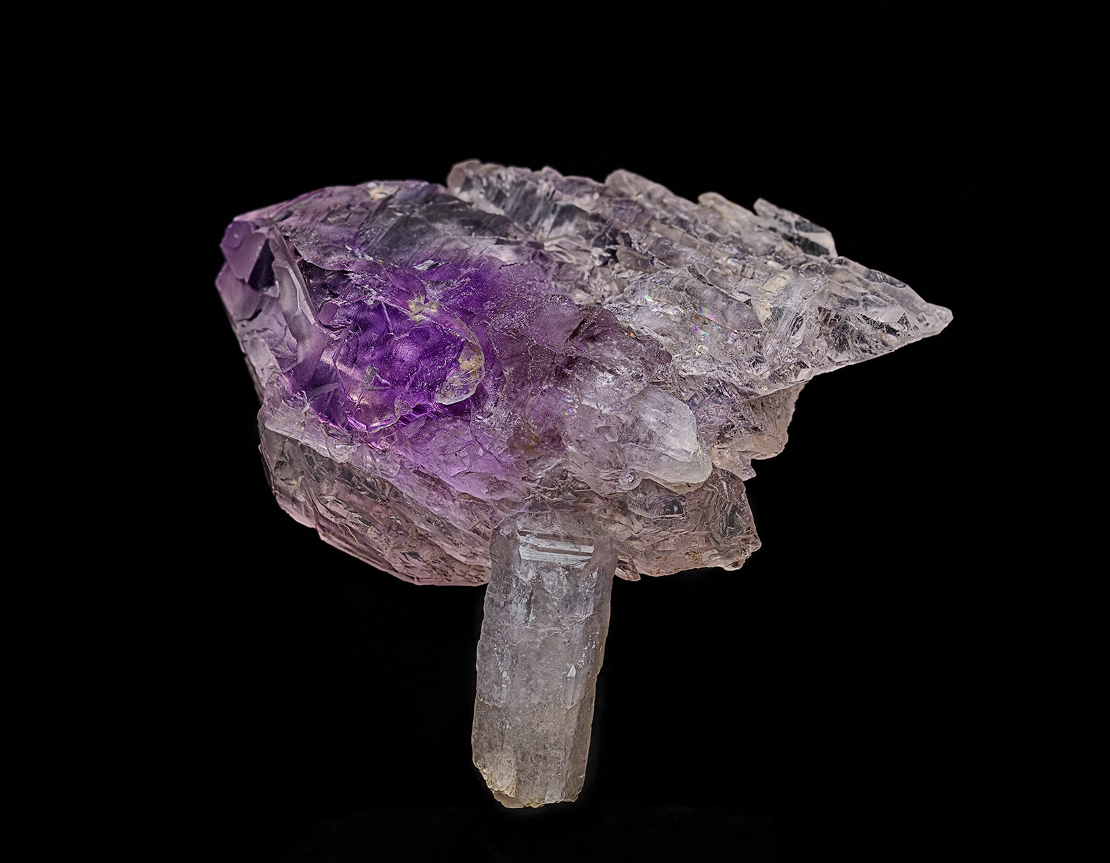 Quartz (variety amethyst)
3.2 x 3.7 cm
(Autor: am mizunaka)