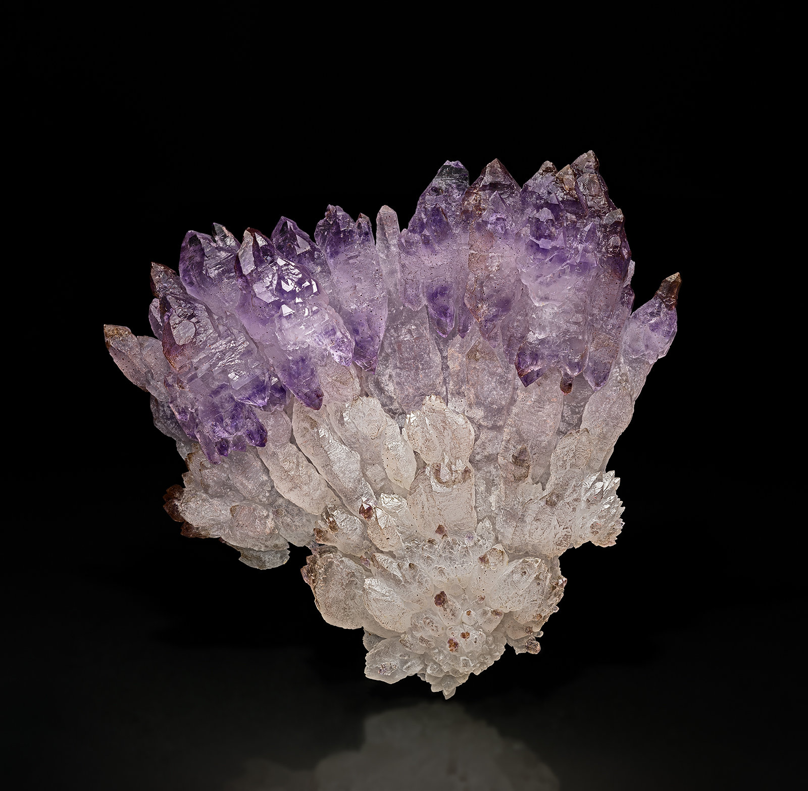 Quartz (variety amethyst), Quartz
12.8 x 11.5 cm
(Autor: am mizunaka)