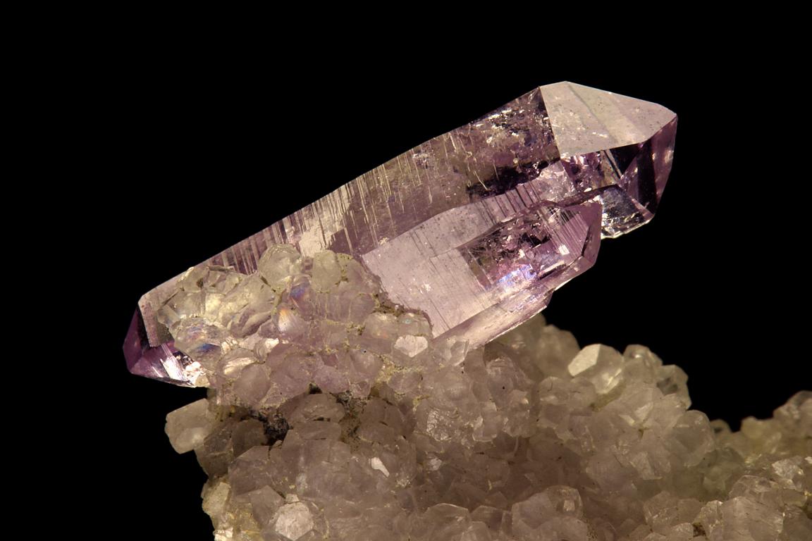 Quartz (variety amethyst)
Crystal size 17 mm
(Autor: Gerhard Brandstetter)