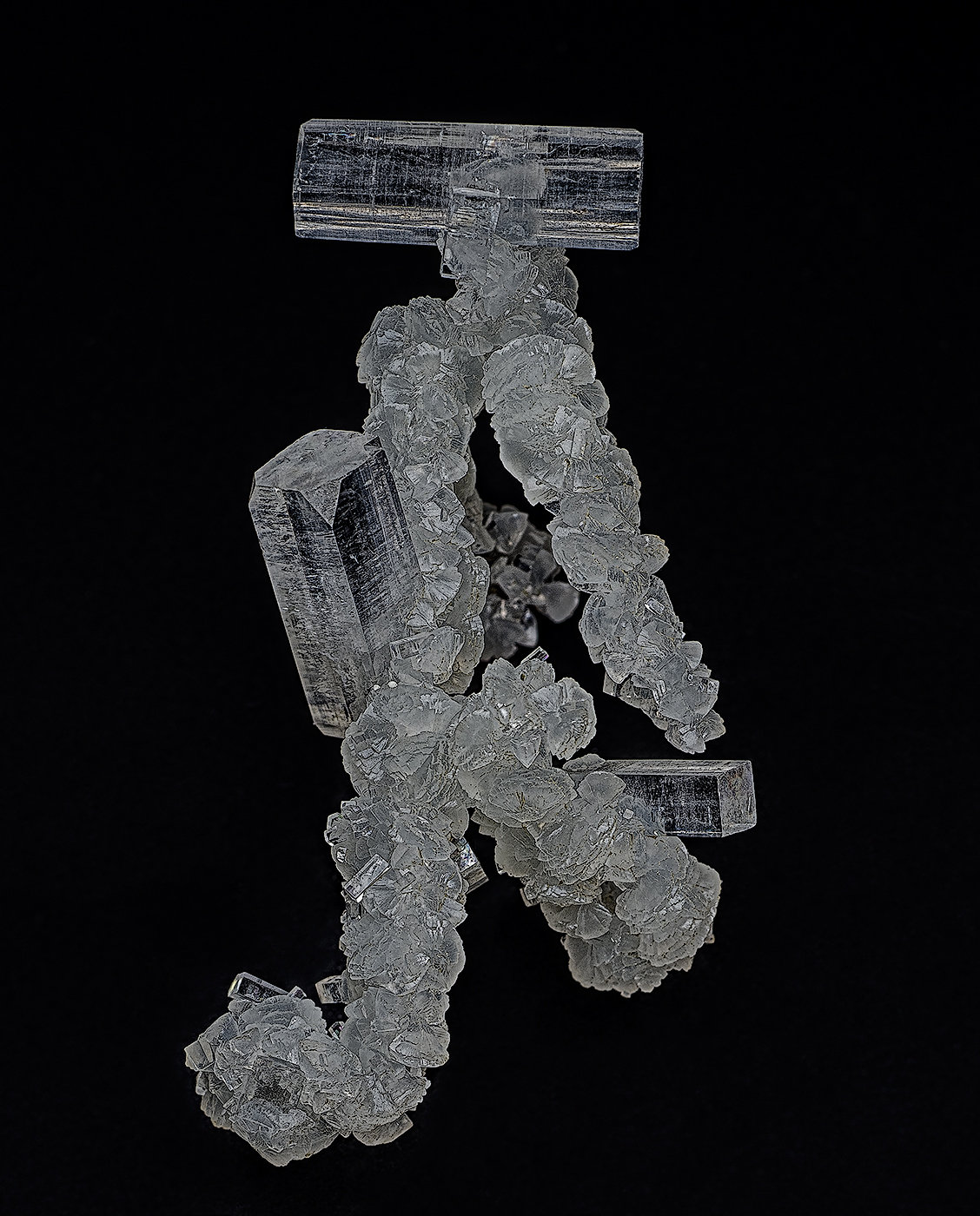 Fluorapophyllite-(K), Prehnite
5.1 x 2.4 cm
(Autor: am mizunaka)