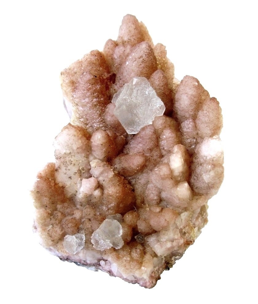 Fluorite on Quartz
Specimen height 5 cm, largest fluorite 1 cm
(Autor: Tobi)