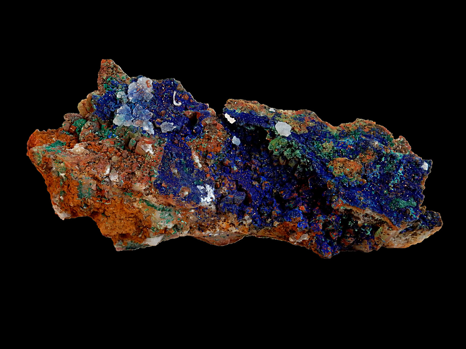 Azurite and Malachite
180 mm x 50 mm x 60 mm
(Autor: Dany Mabillard)