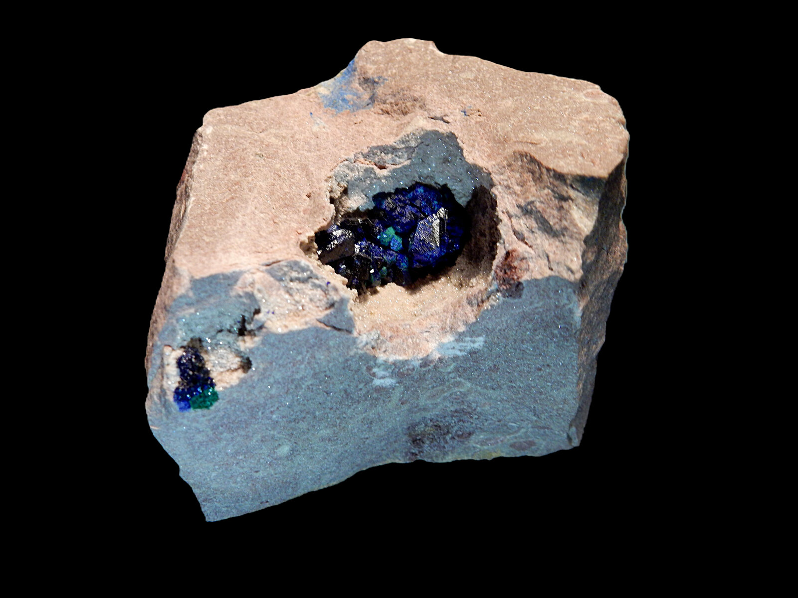 Azurite and Malachite
80 mm x 70 mm x 70 mm
(Autor: Dany Mabillard)