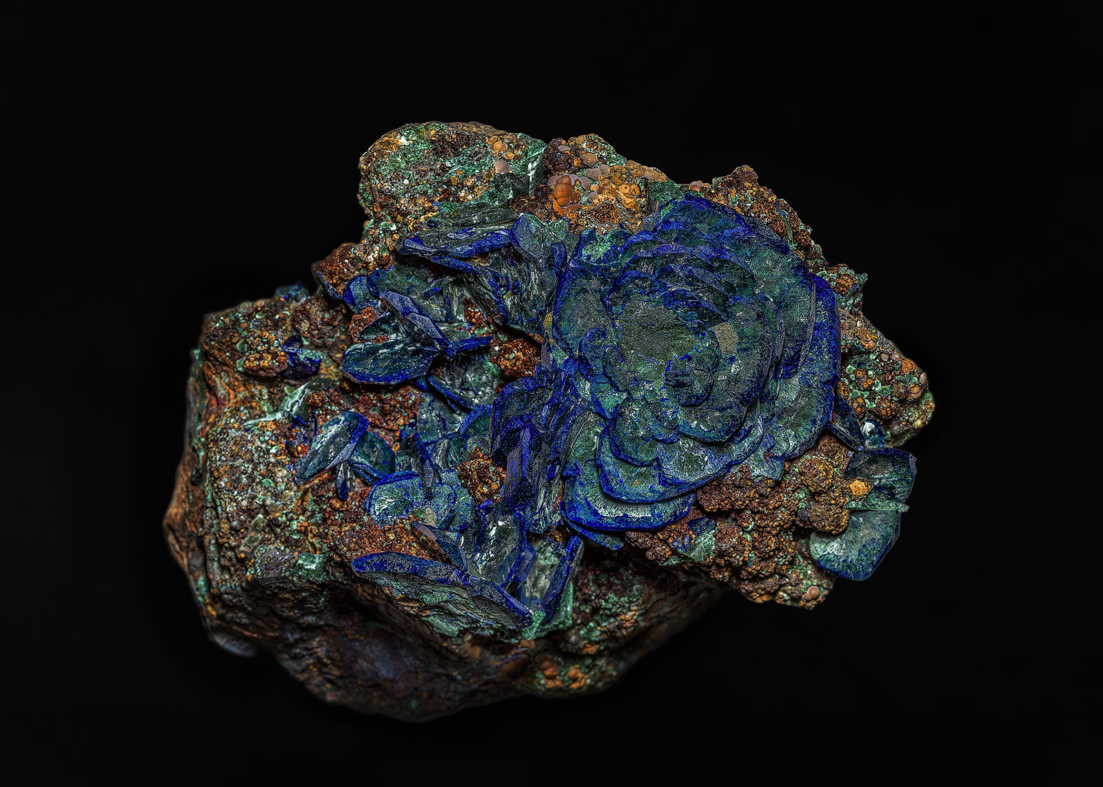 Azurite, Malachite
10.0 x 7.6 cm
(Autor: am mizunaka)