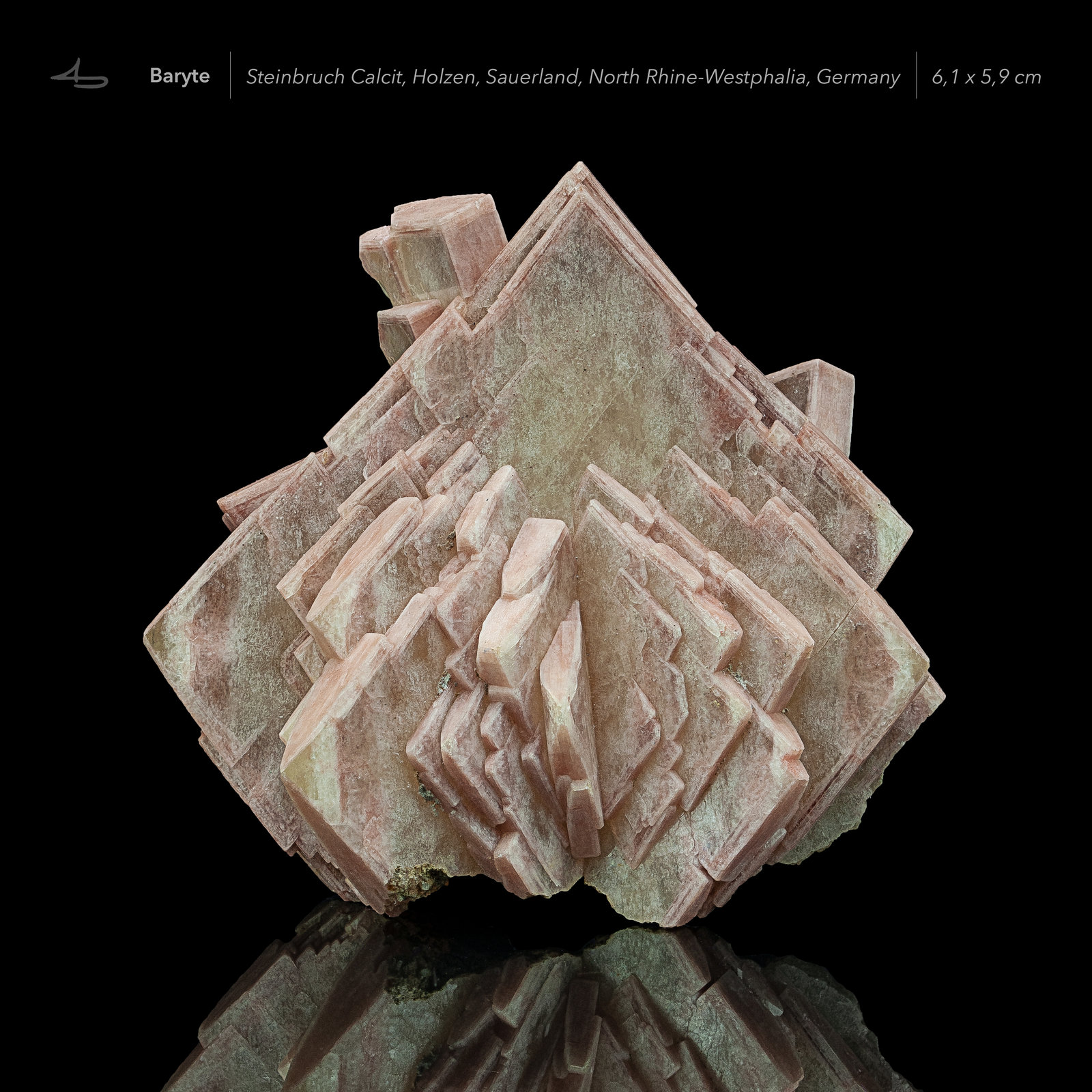 Baryte, Hematite
6,1 x 5,9 cm
(Autor: Niels Brouwer)