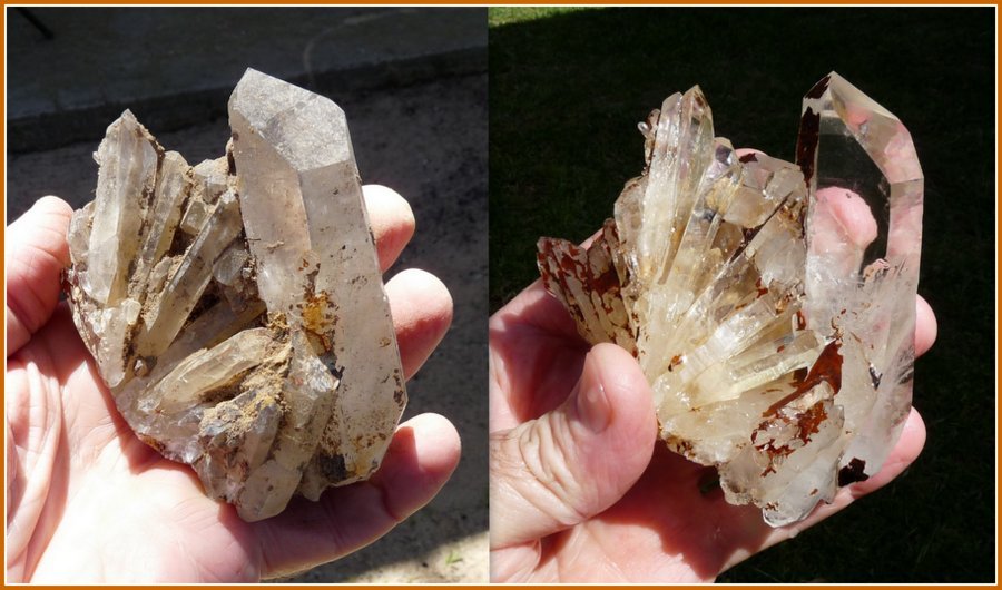 Quartz
Hand for size.
(Autor: Pierre Joubert)