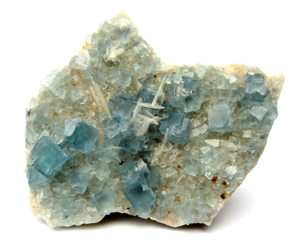 Fluorite
Specimen size 9 cm, largest crystal 1 cm
(Autor: Tobi)