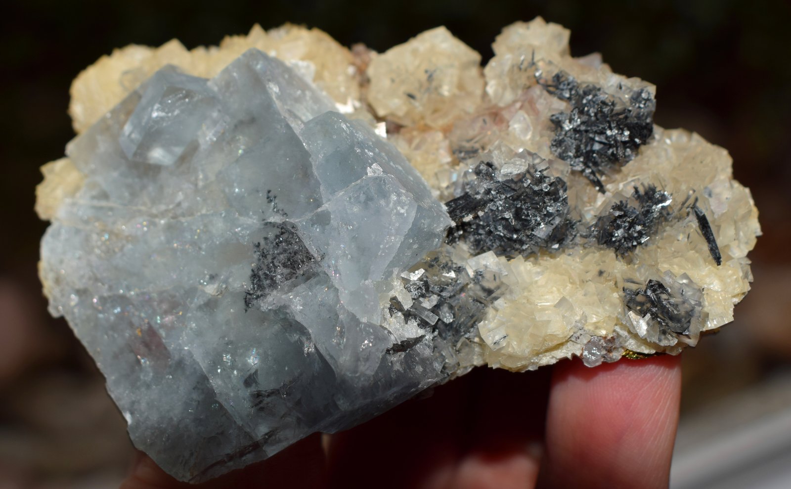 Baryte, Ferberite, Calcite
9 x 6 cm
(Autor: Deyu)