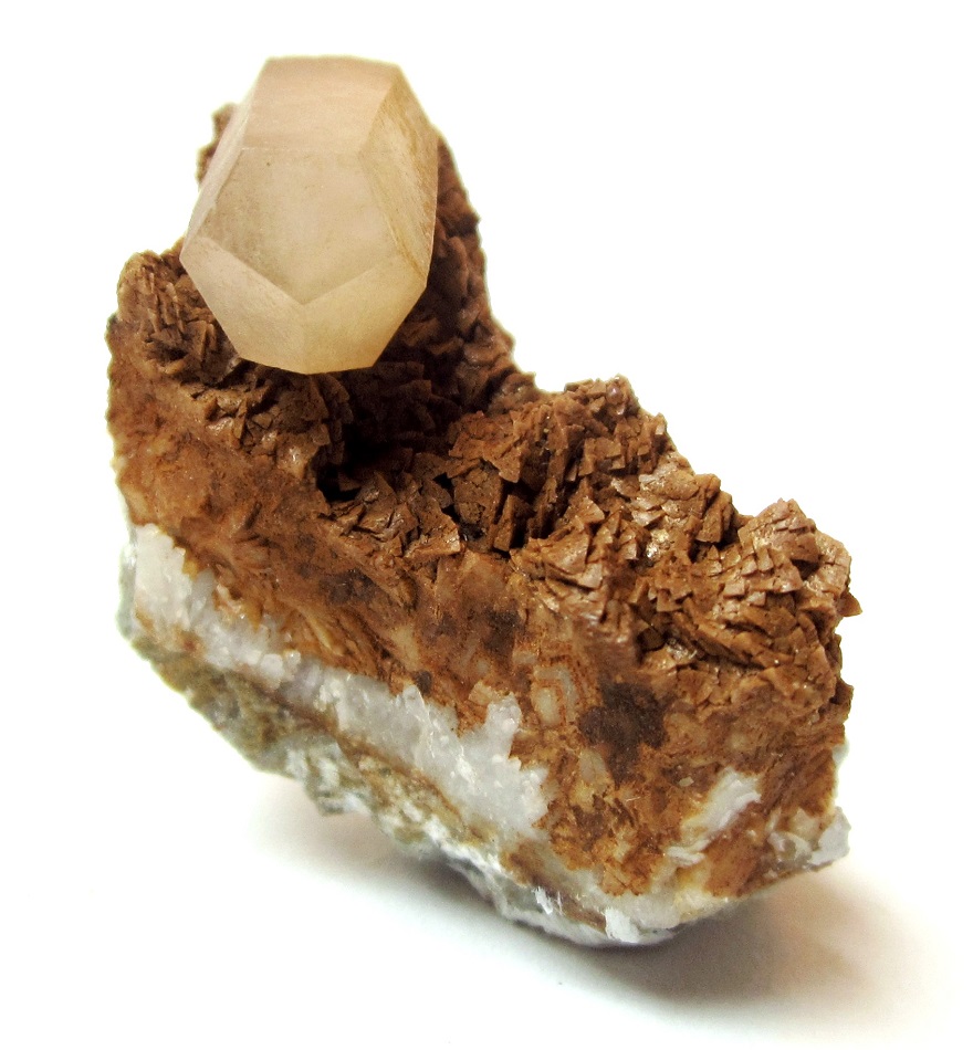 Calcite on ankerite
Specimen size 3,5 cm, crystal 13 mm
(Autor: Tobi)
