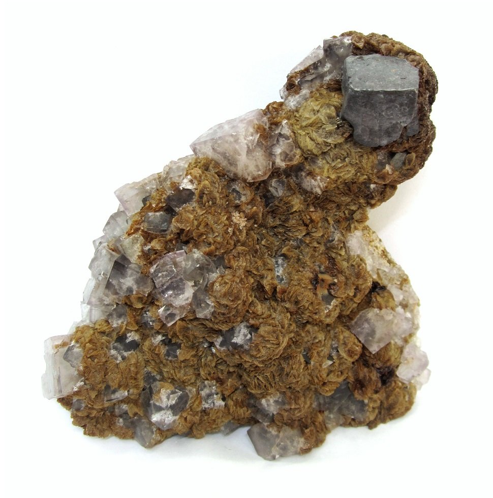 Siderite, Galena, Fluorite
Specimen size 11 cm, largest galena 18 mm, largest fluorite 18 mm
(Autor: Tobi)