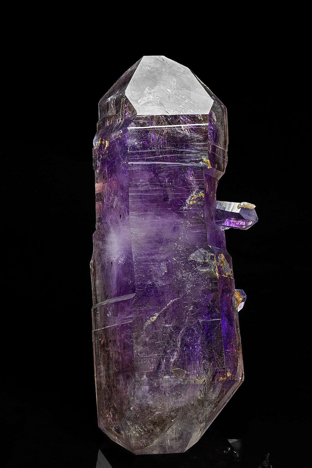 Quartz (variety amethyst), Quartz (variety smoky quartz)
15.9 x 5.6 cm
(Autor: am mizunaka)