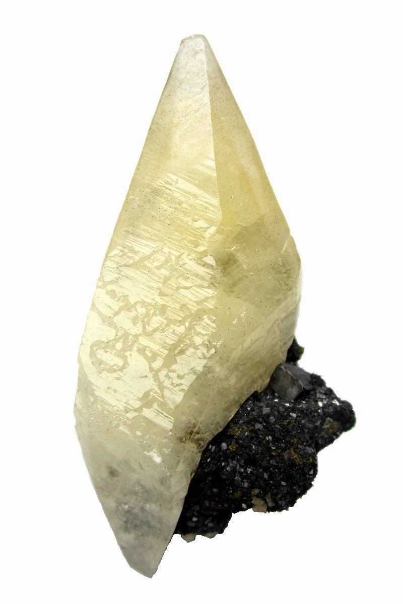 Calcite on galena
7,5 cm
(Autor: Tobi)