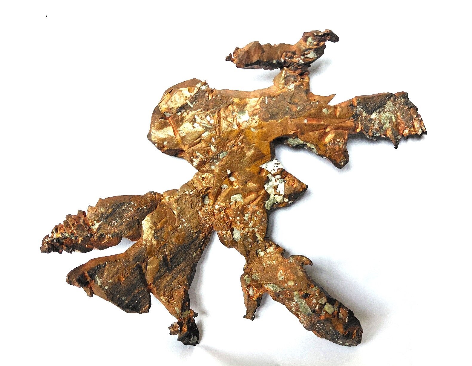 Copper
Mina Caledonia, Mass City, Condado Ontonagon, Michigan, USA
Specimen size 15 x 13 cm
(Autor: Tobi)