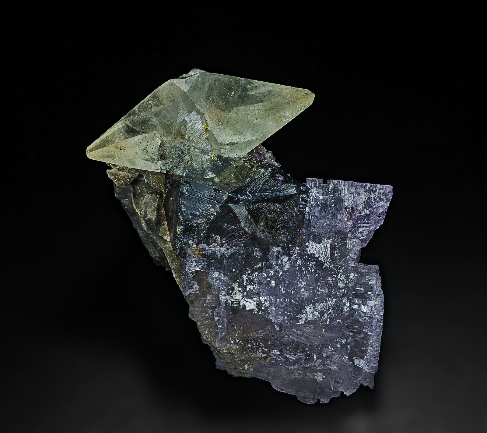 Calcite, Fluorite, Sphalerite
5.2 x 3.9 cm
(Autor: am mizunaka)