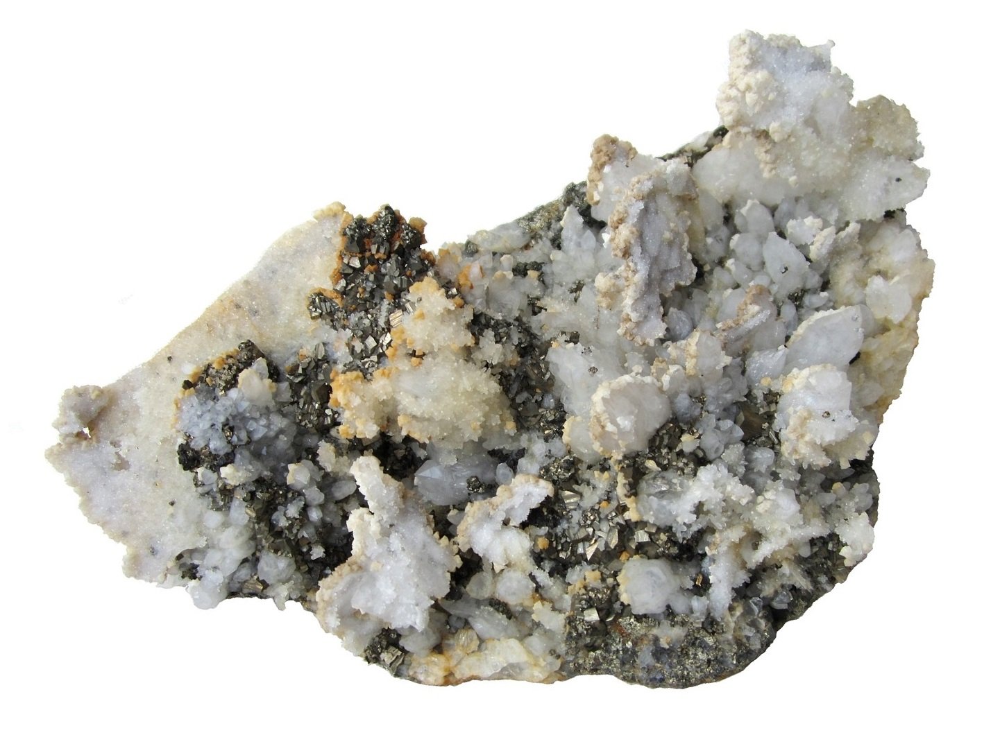 Quartz, Pyrite, Dolomite, Calcite
Specimen size 25 cm
(Autor: Tobi)