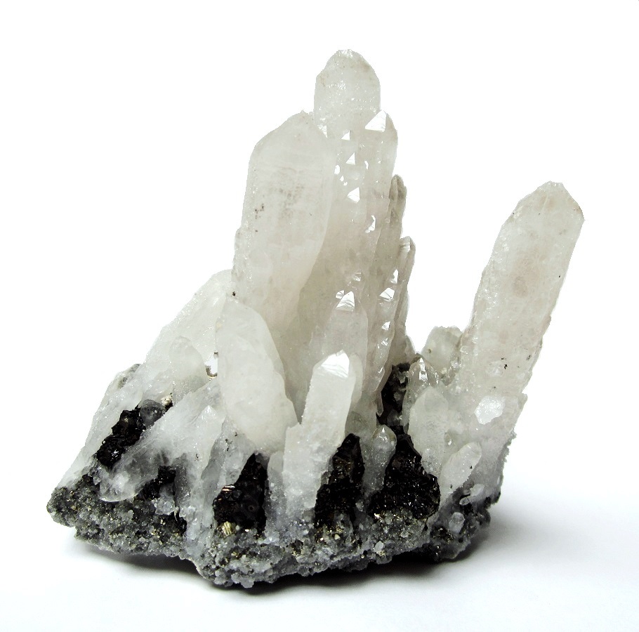 Quartz, Sphalerite, Chalcopyirte
Specimen height size 9 cm, longest quartz 7 cm
(Autor: Tobi)