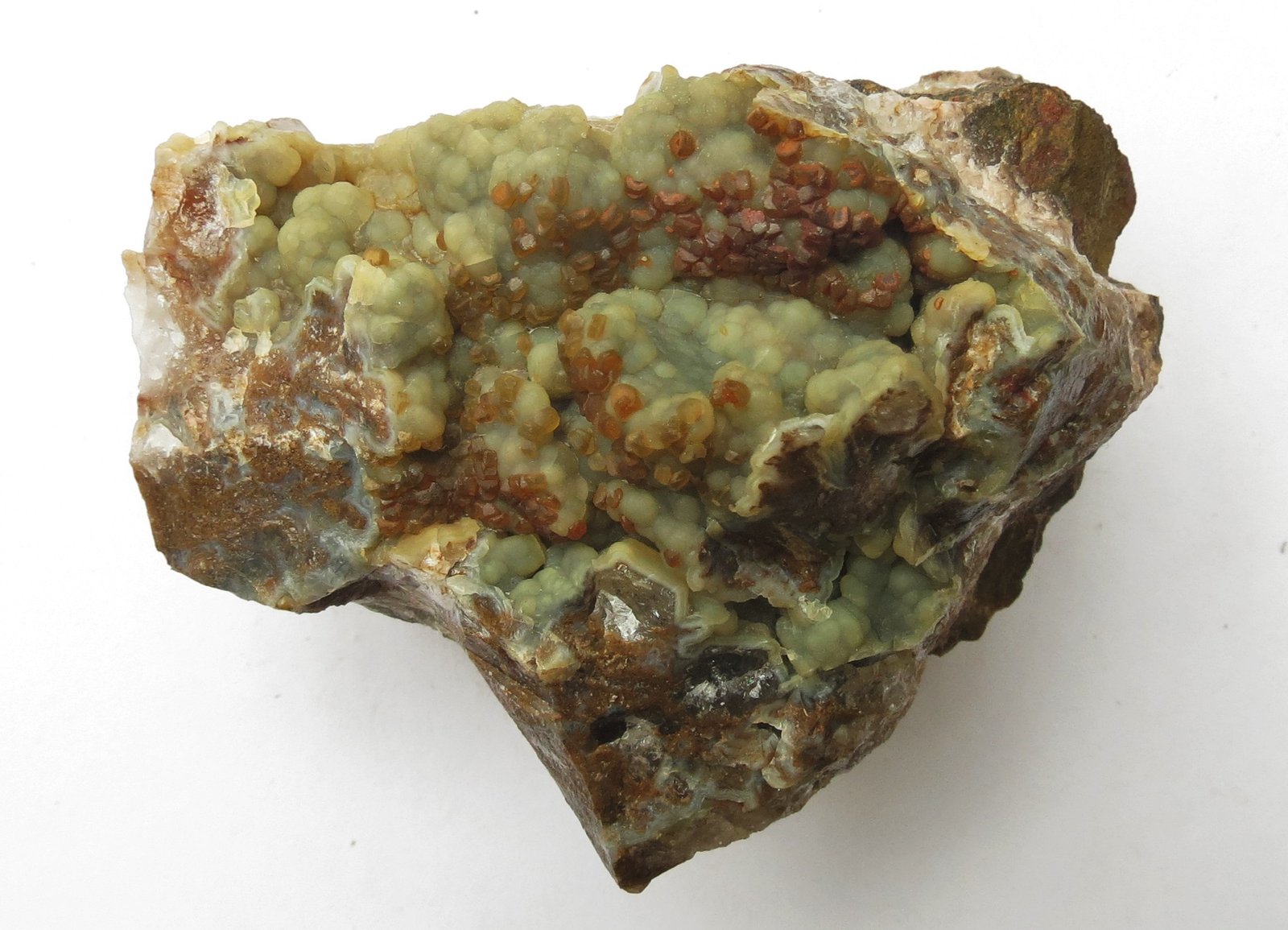 Siderite on Quartz (variety chalcedony)
6x5 cm
(Autor: markbeckett)