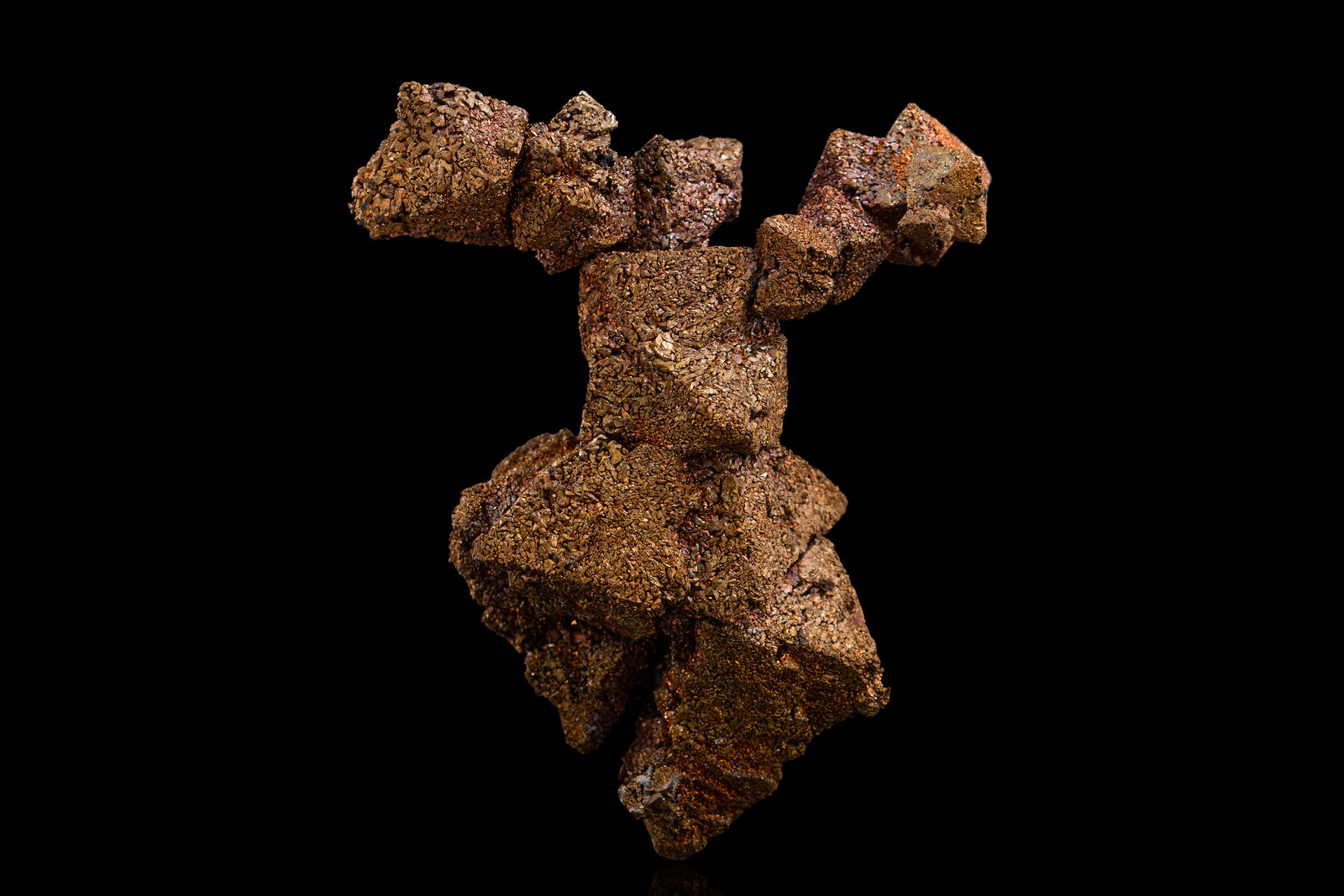 Copper after Cuprite
Mina Rubtsovsk, Distrito Rubtsovsky, Altai Krai, Rusia
9 x 6 x 11 cm
(Autor: mim Museum)