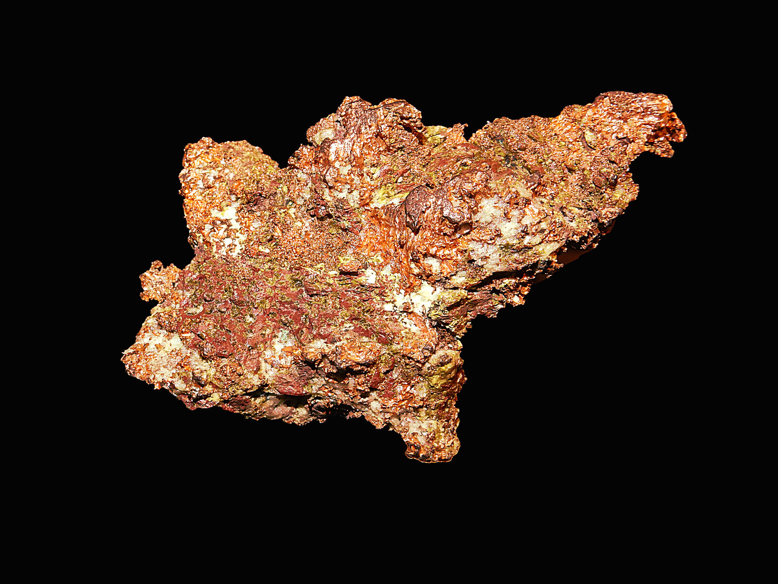 Copper
Ahmeek Mine, Ahmeek, Keweenaw County, Michigan, USA
110 mm x 50 mm x 25 mm
(Autor: Dany Mabillard)