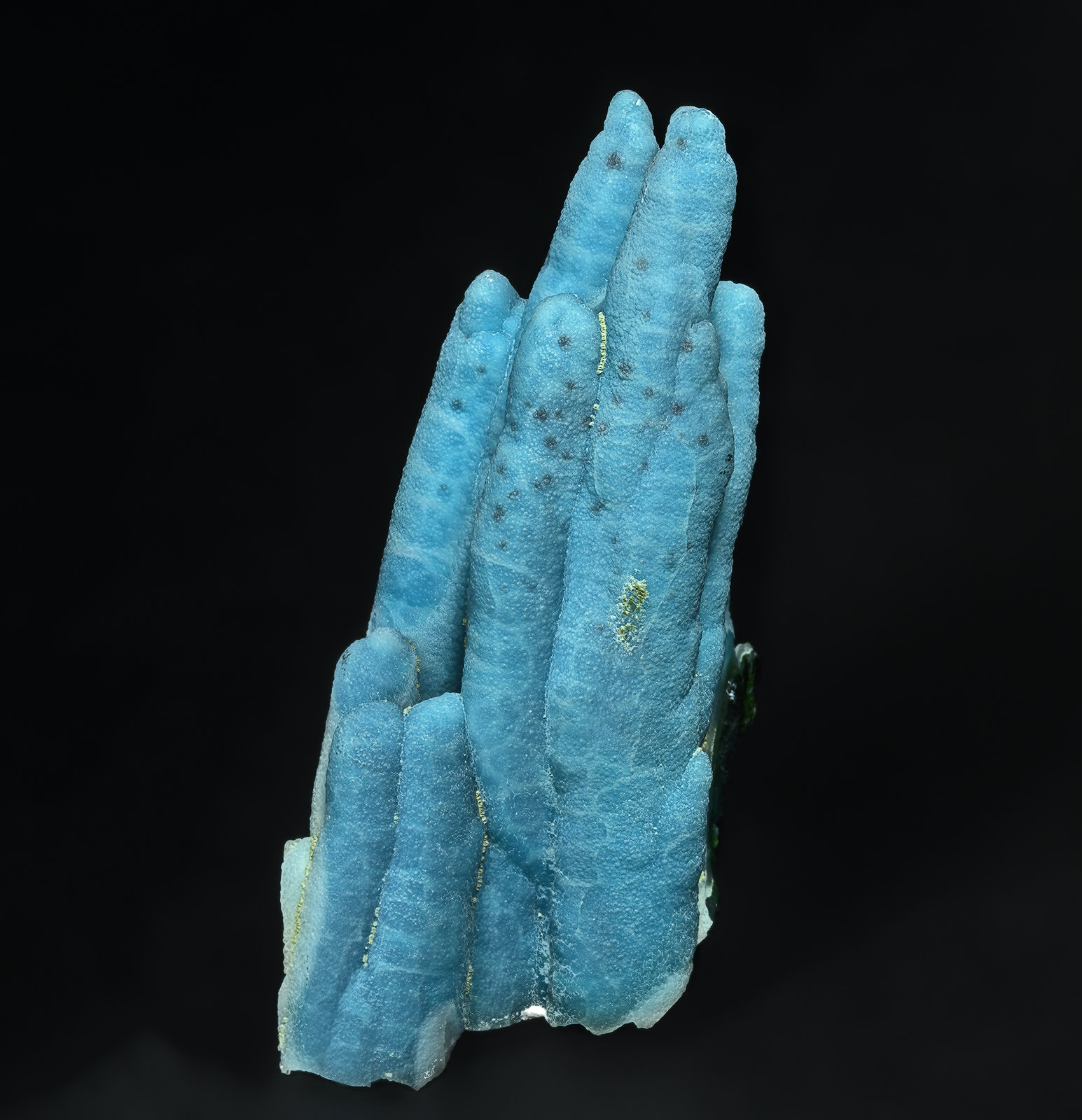 Chrysocolla, Quartz
6.3 x 2.3 cm
(Autor: am mizunaka)