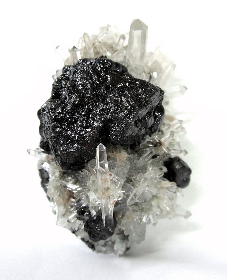 Sphalerite, Quartz
Specimen size 9,5 cm, large sphalerite 4 cm, largest quartz 2,5 cm
(Autor: Tobi)