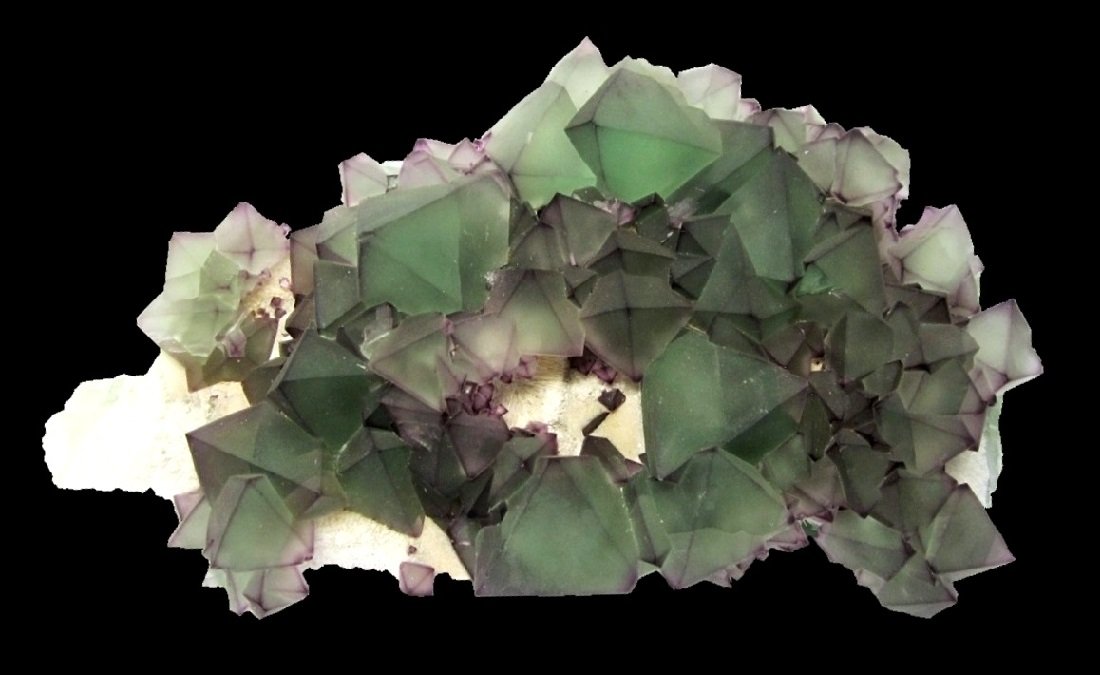 Fluorite
Specimen size 19 cm, largest fluorite 3 cm
(Autor: Tobi)