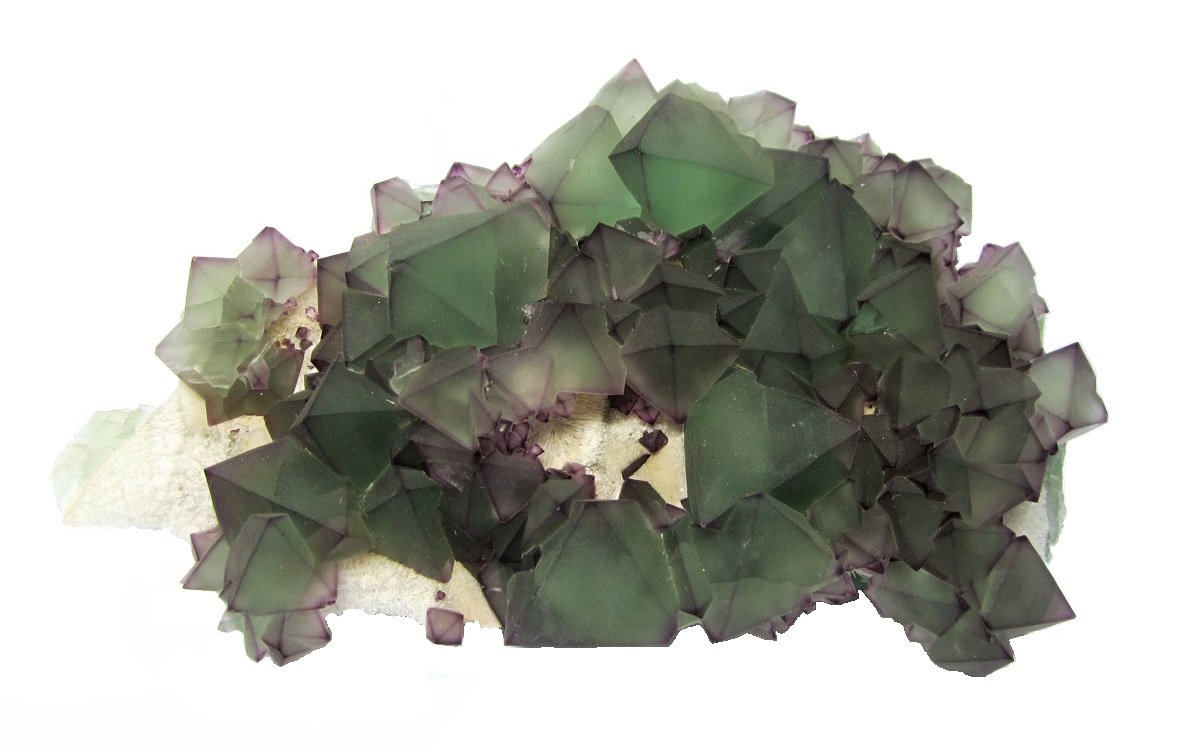 Fluorite
Specimen size 19 cm, largest fluorite 3 cm
(Autor: Tobi)