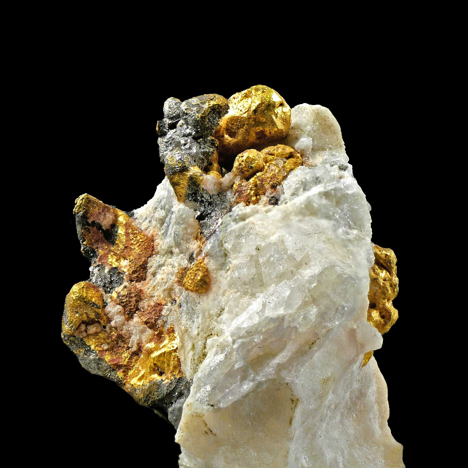 Gold, quartz, arsenopyrite
Specimen size 2,5 x 2 cm
(Autor: Tobi)