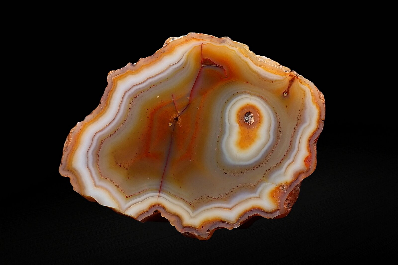 Quartz (variety agate / chalcedony)
5,8 x 4,1 x 2,4 cm. / 61 g
(Autor: DanovskiM)