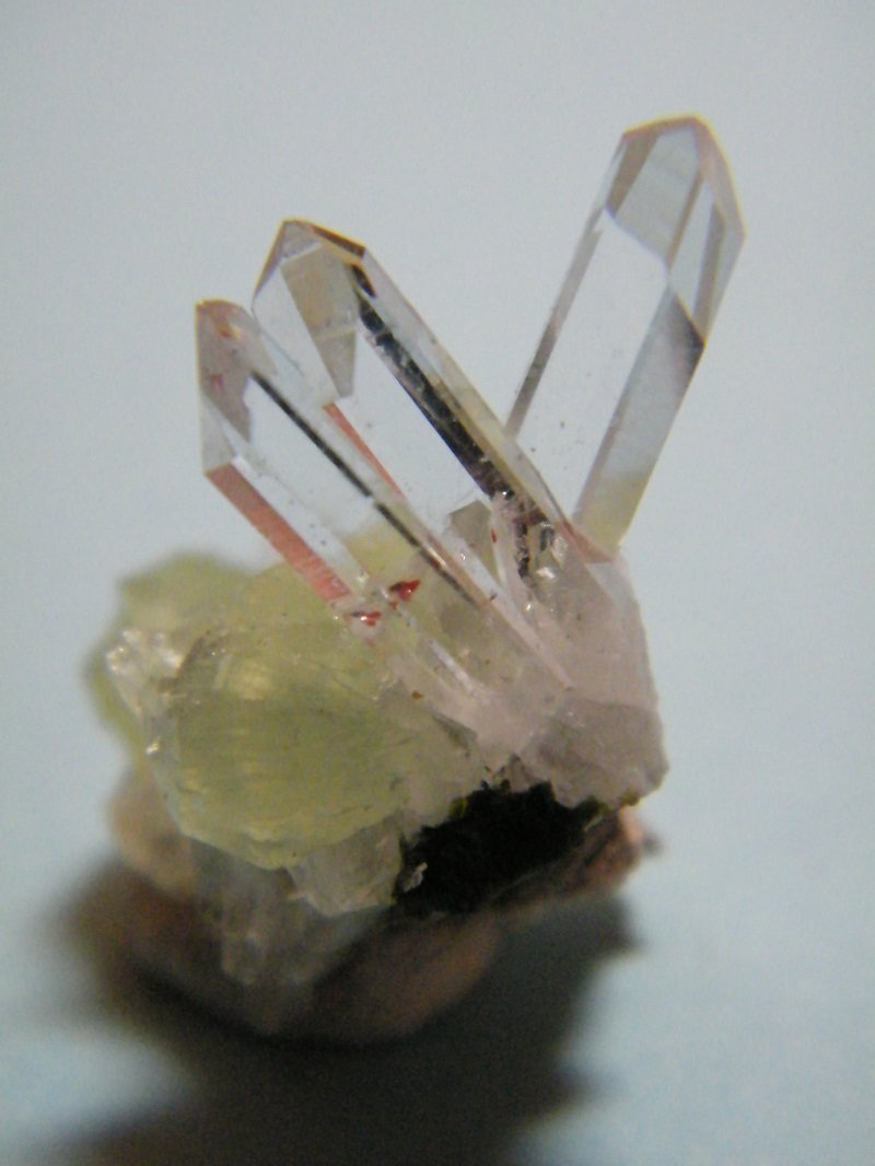 Quartz and Prehnite
15mm x 26mm x 18mm
(Autor: Heimo Hellwig)