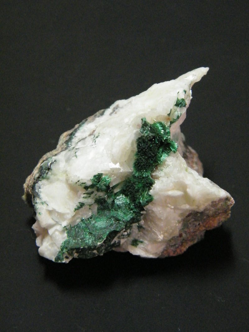 Malachite and Calcite
48mm x 40mm x 57mm
(Autor: Heimo Hellwig)