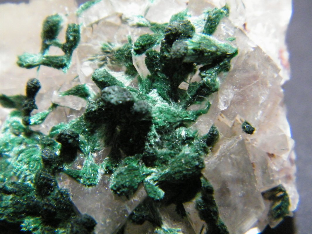 Malachite on Calcite
35x35x15mm
(Autor: Heimo Hellwig)