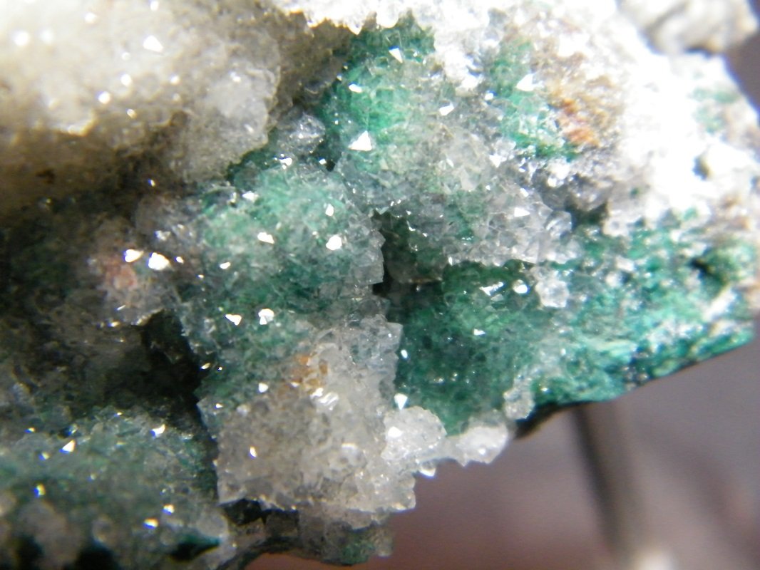 Quartz over Malachite
68mm x 56mm x 80mm
(Autor: Heimo Hellwig)