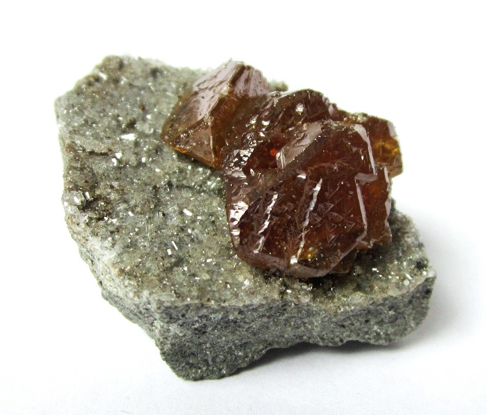 Sphalerite
Specimen size 4 cm, largest sphalerite crystal 1.5 cm
(Autor: Tobi)