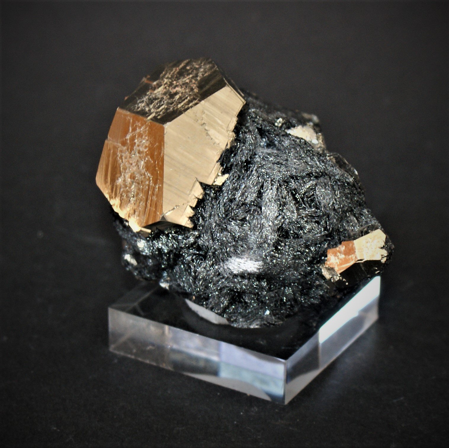 Pyrite and Hematite
65mm x 55mm x 45mm
(Autor: Philippe Durand)