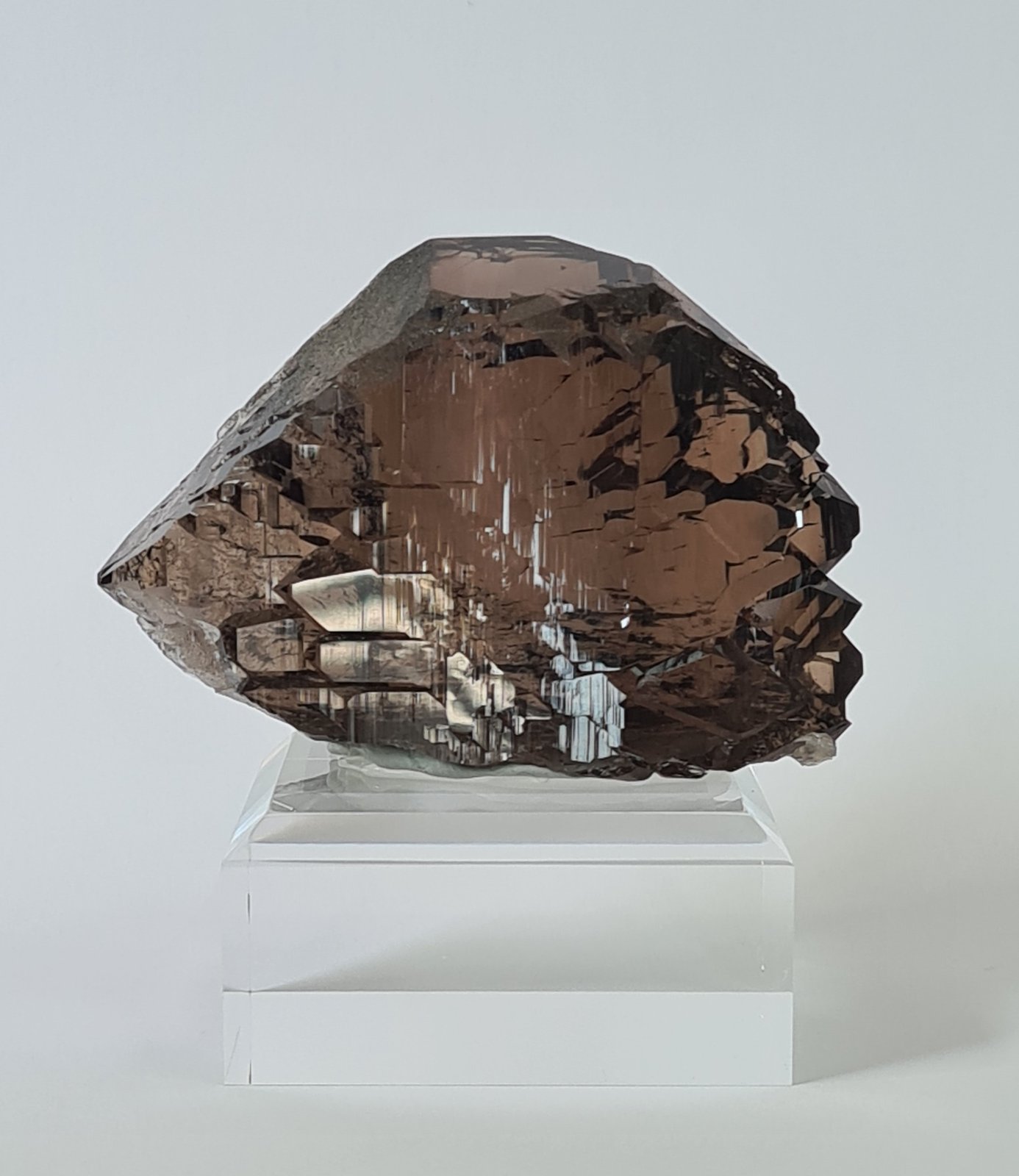 Quartz (varieties smoky and gwindel)
80mm X 55mm X 30mm
(Autor: Philippe Durand)