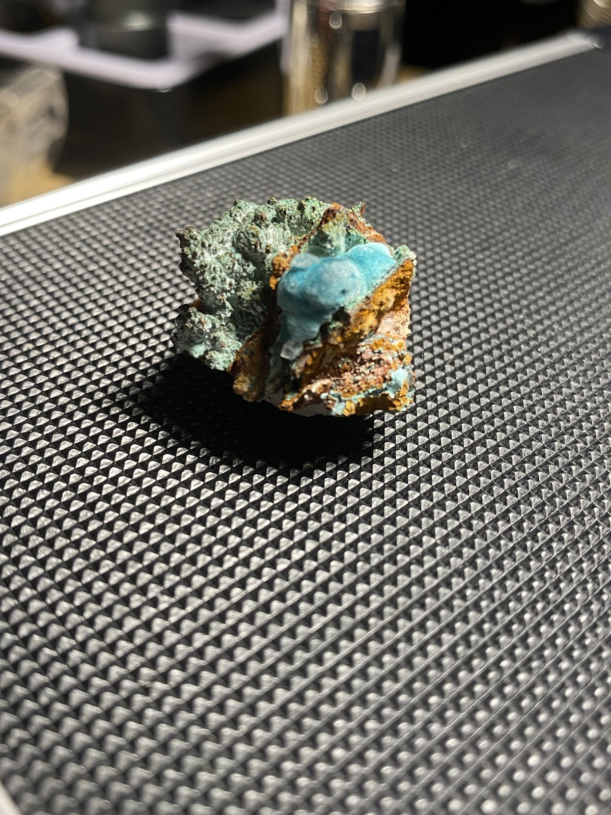 Rosasite with Calcite
(Autor: Shawn S)