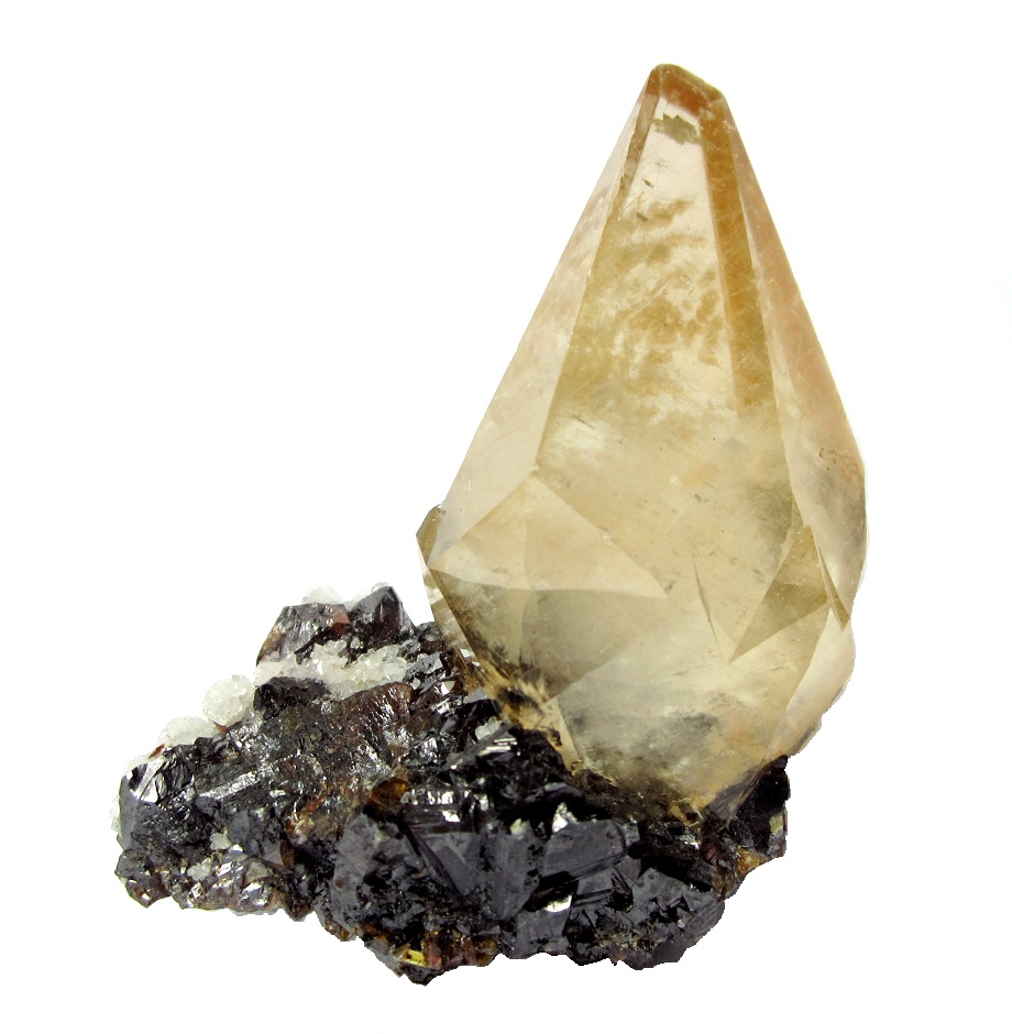 Calcite, sphalerite
Specimen height 7 cm, calcite crystal 5,5 cm
(Autor: Tobi)