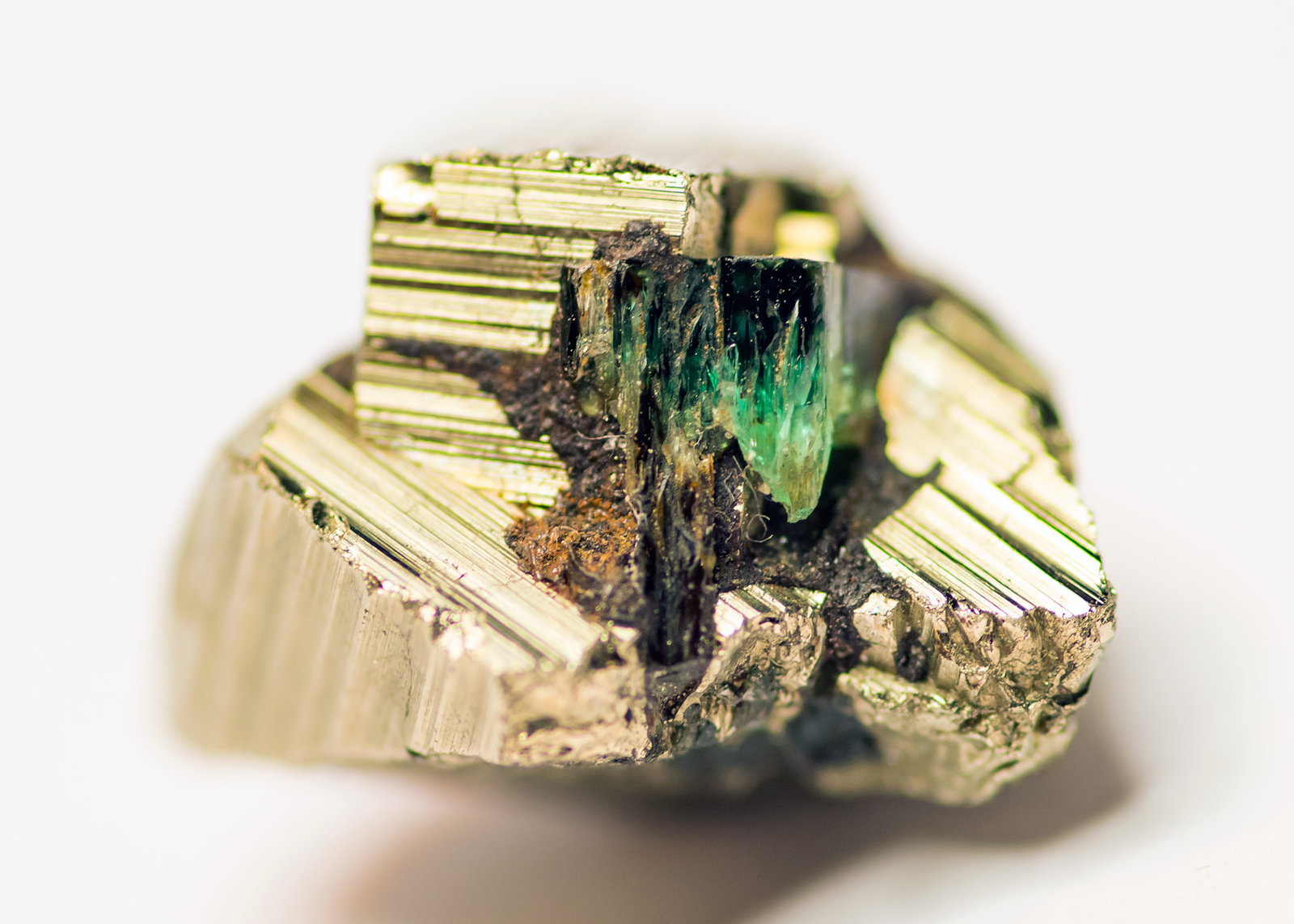 Beryl (variety emerald), Pyrite
W 18mm x H 12mm x D 15mm
(Autor: Bergur_E_Sigurdarson)