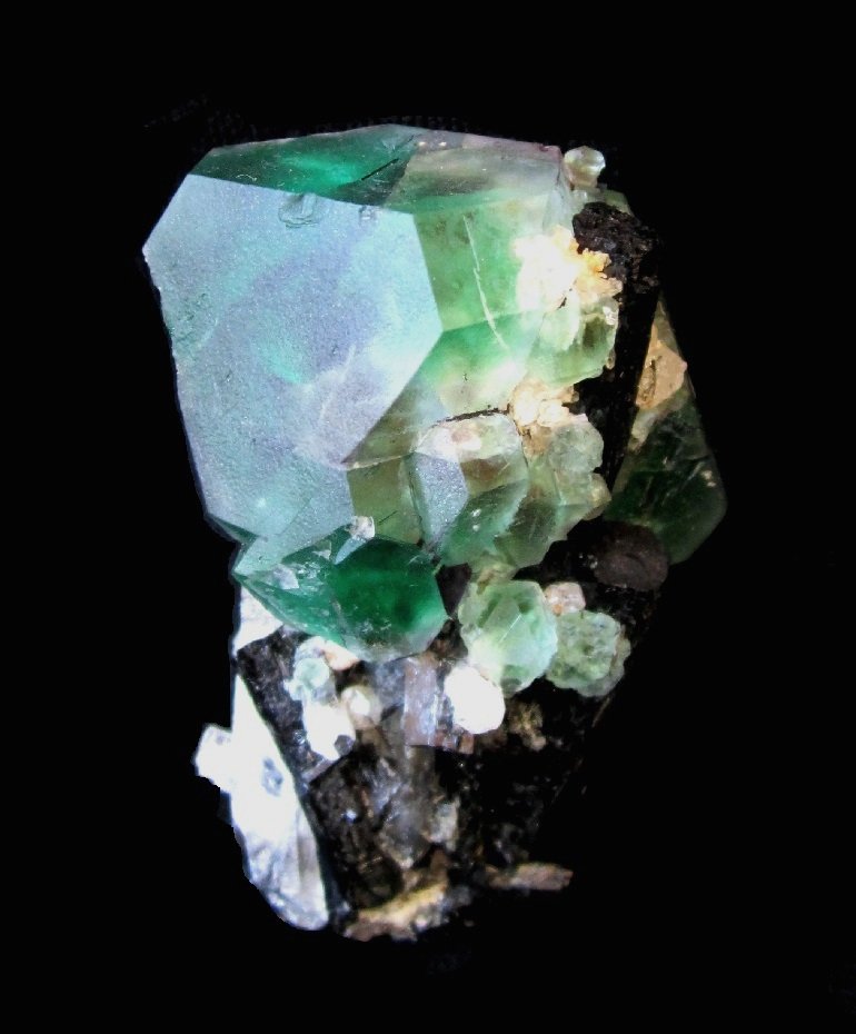 Fluorite, Quartz, Schorl
Specimen height 6,5 cm
(Autor: Tobi)