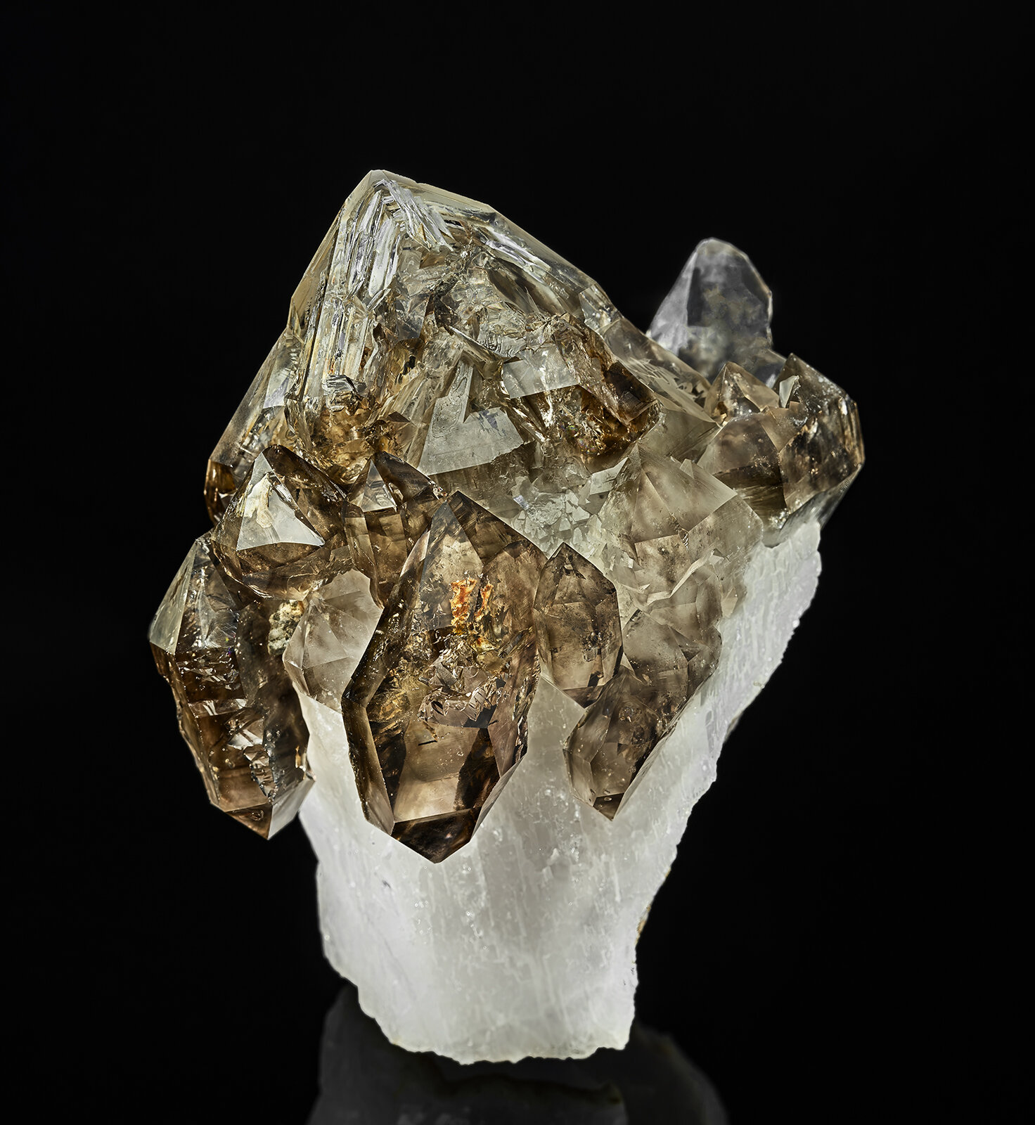 Quartz (variety smoky quartz), Quartz
Erongo Mountain, Usakos, Erongo Region, Namibia
9.4 x 8.5 cm
(Autor: am mizunaka)